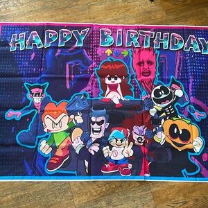 Friday Night Funkin Game Photo Backdrop Child Birthday Photography Background